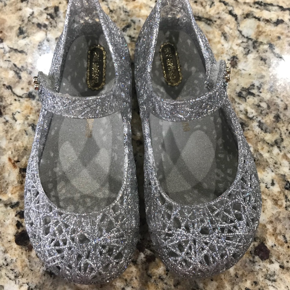 Mini Melissa Silver Zig Zags